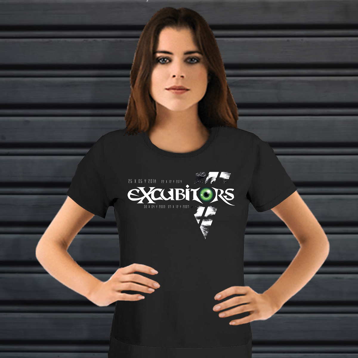T-Shirt Damen Rundhals eXcubitors